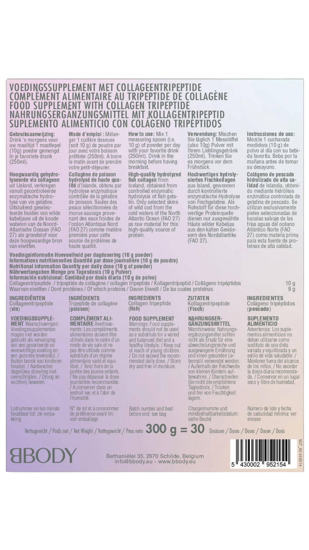 Hydrolyzed collageen BBODY