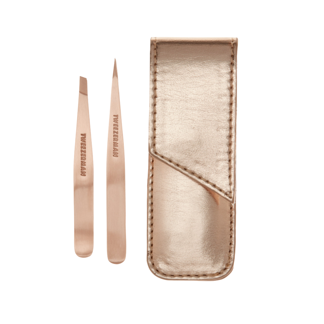 Petite tweeze set rose gold