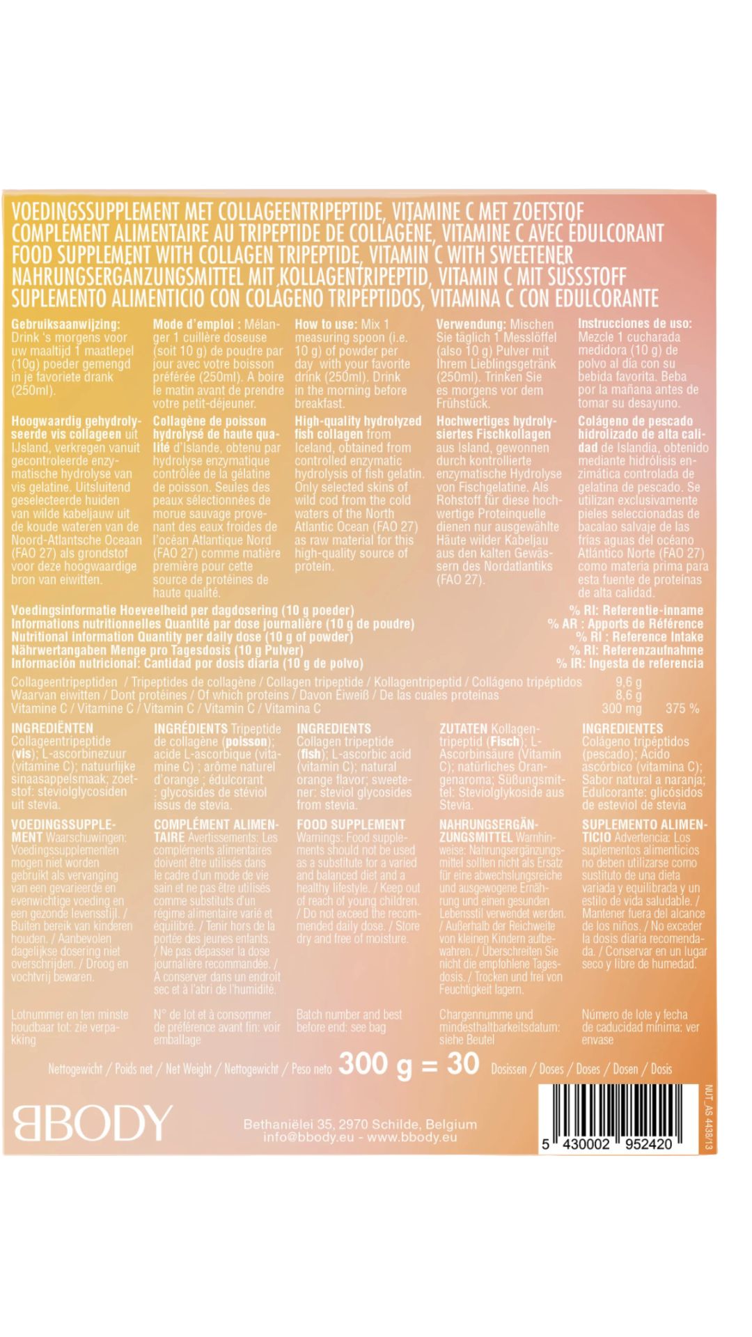 Collageen met vitamine C BBODY