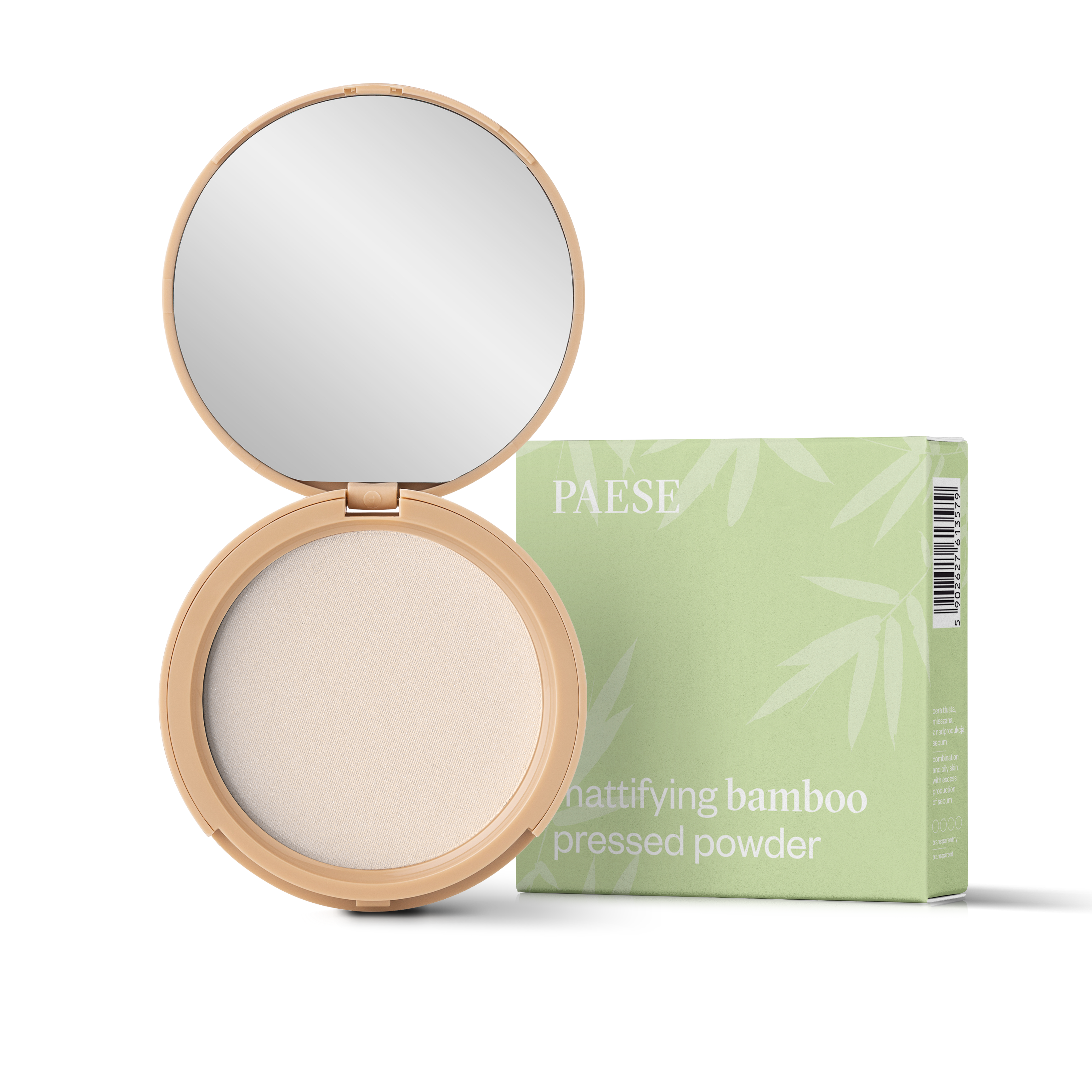 Mattifying Bamboo Pressed Powder transparent 