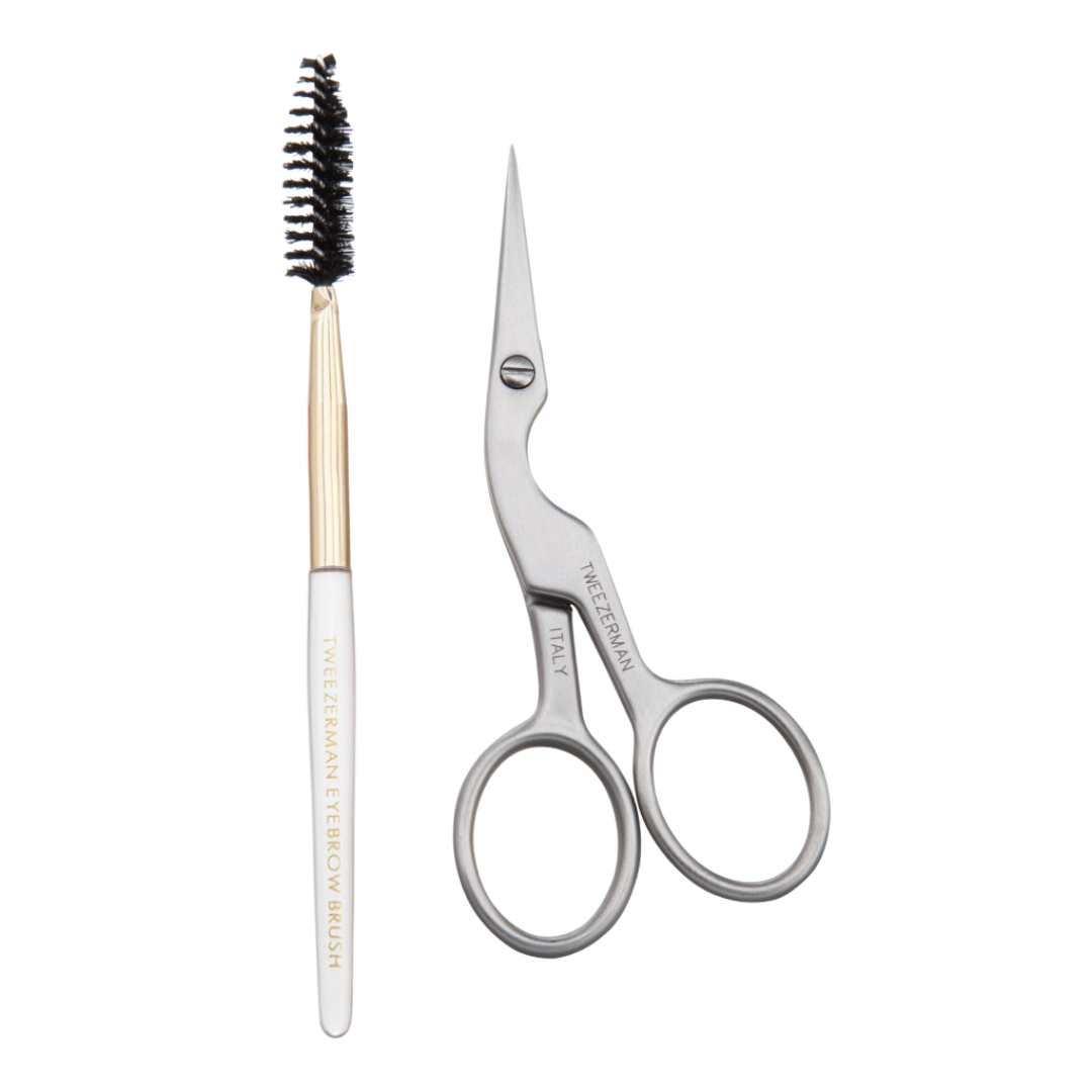 Brow scissors & brush